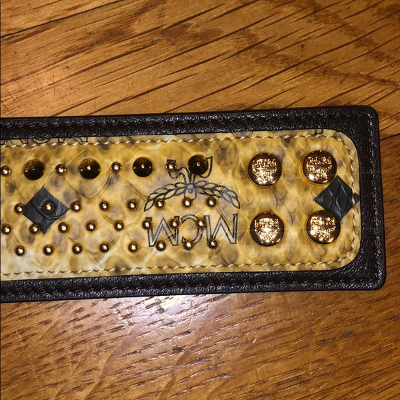 MCM Stud Bracelet Yellow + Black - unused - Picture 2 of 8